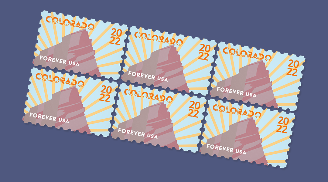 colorado state stamp design